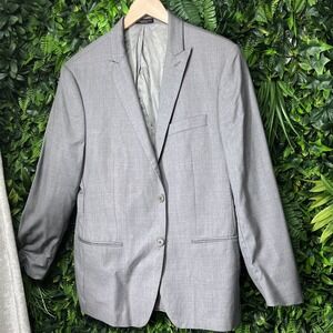 JOHN VARVATOS Blazer Men‎ 42R Gray Wool Jacket Lined Suit Separate Sport Coat